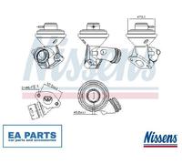 EGR Valve for CITROËN C2 C3 XSARA NISSENS 98228