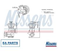 EGR Valve for CITROËN JUMPER NISSENS 98496