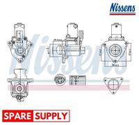 EGR VALVE FOR HYUNDAI GRAND SANTA FÉ, MAXCRUZ, SANTA FE IX35 NISSENS 98510