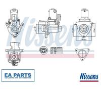 EGR Valve for HYUNDAI GRAND SANTA FÉ MAXCRUZ SANTA FE ix35 NISSENS 98510