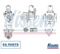 EGR Valve for KIA CARNIVAL SORENTO SPORTAGE NISSENS 98510