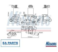 EGR Valve for OPEL AGILA ASTRA H ASTRA CLASSIC G ASTRA G NISSENS 98195