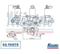 EGR Valve for OPEL AGILA ASTRA H ASTRA CLASSIC G ASTRA G NISSENS 98196