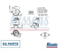 EGR Valve for OPEL OMEGA B SINTRA NISSENS 98360