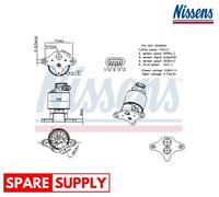 EGR VALVE FOR OPEL OMEGA B SINTRA NISSENS 98360