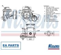 EGR Valve for SKODA LAURA OCTAVIA NISSENS 98299