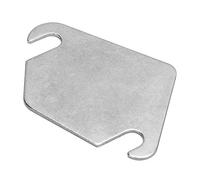 EGR Valve Plate, Stainless Steel EGR Valve Blanking Block Plate, Compatible with Fusion MK6 MK7 Fiesta 1.4 Duratorq TDCi and 1.6TDCi (Without Hole)