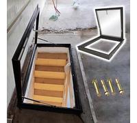 Egress Roof Window for Emergency Access - Clear Skylight for Hallway Sunroom Staircase - Perfect for Natural Light & Safe Building Entry Enhance Home Safety & Aesthetics
