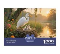 Egret Nest | Maternal Jigsaw Puzzle 1000 Pieces, Fun & Challenging Educational Game, Family Activity Toy for Adults & Children, Unique Home Art Decor | Gift 70x50cm/1000pcs