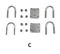 EGRMZ 1 Set U Shape Metal Screw Hanger Bracket Compatible With 1 14 Scale RC Dump Models Like 770S R620 FH16XL And LESU RC Cars(C)