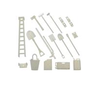 EGRMZ 13pcs Simulation Fire Extinguisher Shovel Fuel Tank Sand Ladder Hammer Accessories Compatible With RC Car Models 1 12 Scale 1 16 Scale C14 C24 MN MN99S FY003(ORIGINAL)