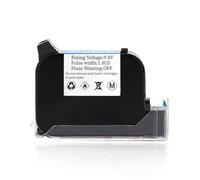 EGRMZ 1PC 2588 Ink Cartridge 12. 7mm TIJ Compatible With Handheld Inkjet Printer Fast Drying Solvent Ink Unencrypted Black Red Blue For G1309S IQ800 Models(White)