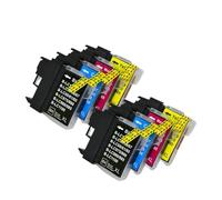 EGRMZ 8 Pack Compatible with Ink Cartridges LC11 LC16 LC38 LC61 LC980 LC1100 DCP-385C DCP-390CN DCP-395CN DCP-535CN DCP-585CW Inkjet Printers