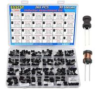 EGSCST 30 Values 265 PCS Inductor Assortment Kit from 1uH to 100mH 6 * 8mm DIP Radial Power Choke Inductors Assort Set