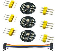 EGSCST 3PCS INMP441 I2S Microphone Module Omnidirectional MEMS Digital Audio Mic Breakout Board with 20CM/7.8" 10Pins Dupont Cables for ESP32 Arduino High Precision Low Power Ultra Small Voice Input