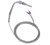 EGT K Type Thermocouple Temperature Sensor for Motor Exhaust Gas Temperature Measurement Probe with Stainless Steel 1/8 NPT Thread and Fiberglass Cable Insulation ()
