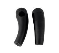 EGUIAS 1" Inch 25mm Chrome/Black Motorcycle Handlebar Hand Risers Accessories(Black 142mm)