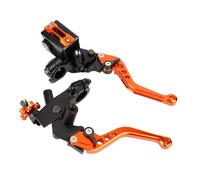 EGUIAS Brake Pump 1 Pair Universal Motorcycle Handlebar Master Cylinder Levers Handle Hydraulic Brake Pump Clutch Adjustable Hand Lever Motorcycle Rear Brake Pump(C)