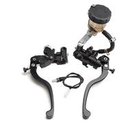 EGUIAS Brake Pump Motorcycle Radial Brake Clutch Pump Master Cylinder Lever Handle Hydraulic for Yamaha Electric Dirtbike Motorcycle Rear Brake Pump(Red AB 14mm)