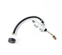 EGUIAS Brake Pump Universal Motorcycle ATV Rear Hydraulic Brake Pump Foot Piston Control Master Cylinder Caliper Motorcycle Rear Brake Pump(White)