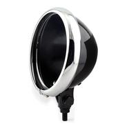 EGUIAS Dirtbike Headlight Kit FIt For Harley5.75 Motorcycle Lamp LED Headlight Lamp Shell Bucket Housing Headlamp Shell Bottom Mount Motorcycle Spotlights(Dark Grey)