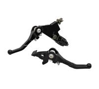 EGUIAS Motorbike Brake Levers Brake Handle Fit for CRF KLX Pit Pro Xmotos BSE KAYO 110 125 140 150 Cc Pit Dirt Bikes Parts Alloy Folding Clutch Lever Brake(Black)