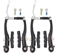 EGUIAS MTB BMX Bicycle V Brake Set MTB Caliper Set AL Linear Pull With Brake Pads Lever Wire Installation Tool(Two pairs)