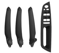 EGUIAS Support Handle LHD RHD 4Pcs Car Interior Door Handle Inner Panel Pull Trim Cover Set Fit for BMW E70 E71 E72 X5 X6 Car Door Latch Handle(Model A RHD Black)