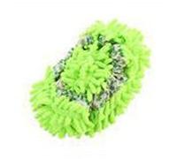 Egurs Floor Mop Slippers 1 Pair (2 Pieces) Mop Slippers Cleaning Shoes Microfibre for Home Floor Dust Dirt Hair Cleaning Reusable Washable Microfibre Soft Green