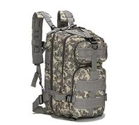 Egurs Tactical Backpack 3P Outdoor Military Molle Rucksack 25L Travel Bag for Men and Women Camping Hiking Trekking ACU camouflage ACU camouflage