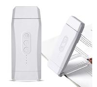 EGWASER USB Rechargeable Book Light for Reading in Bed, Portable Clip-on LED Reading Light, 3 Amber Colors & 3 Brightness Dimmable for Eye Caring, Long Lasting,for Book Lovers, Kids (500mAh White)