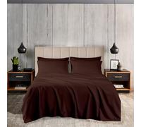 EGYLIN 4 Piece Super King Bed Sheets Set with 14 inch Deep Pocket Pure Egyptian Cotton 800 TC 100% Long Staple Cotton Breathable Bedsheet Super Soft Hotel Quality Bedding, Cocoa Brown