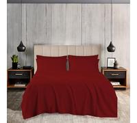 EGYLIN Double Bedding Set Pure Egyptian Cotton 4 Piece 800 TC Sheet Set with 40cm 16 inch Deep Pocket Super Soft Sateen Weave 100% Long Staple Cotton Breathable Luxury Hotel Sheets, Burgundy