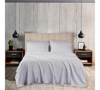 EGYLIN Emperor Size Sheet Set 100% Cotton Light Grey 4 Pc Bedsheet 800 Thread Count 30cm/12 Extra Deep Pocket Breathable Fade Resistant Bedding Sateen Soft Premium Hotel Quality Sheets & Pillowcases