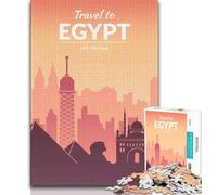 Egypt 1000 Piece Jigsaw Puzzles for Adults Gifts,Help The Brain Exercise Addictive Toys to Cultivate Patience Great Gift 38x26cm