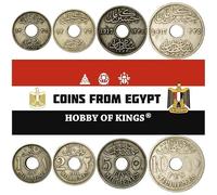 Egypt | 4 Coin Set | 1 2 5 10 Milliemes | 1916-1917