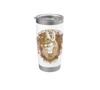 Egypt Ancient Golden Jackal face Pharaoh Sphinx Egyptian Stainless Steel Insulated Tumbler