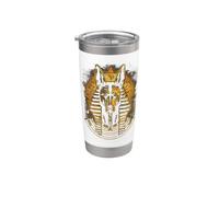 Egypt Ancient Golden Jackal face Pharaoh Sphinx Egyptian Stainless Steel Insulated Tumbler