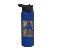 Egypt Ancient Golden Jackal face Pharaoh Sphinx Egyptian Stainless Steel Insulated Water Bottle