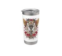 Egypt Ancient Pharaoh with Roses Sphinx Egyptian Stainless Steel Insulated Tumbler