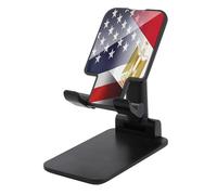 Egypt And U.S.A Flag Folding Cell Phone Stand for Desk Adjustable Height Portable Cellphone Cradle for Office