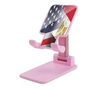 Egypt And U.S.A Flag Folding Cell Phone Stand for Desk Adjustable Height Portable Cellphone Cradle for Office