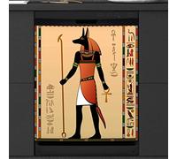Egypt Anubis The Jackal Headed Deity Dishwasher Magnetic Cover Kitchen Decor Art Front Dishwasher Refrigerator Magnetic Cover Sticker Appliance Decorative Cover 23 x 26 Inches