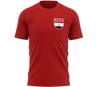 Egypt Badge Mens T Shirt Football North African Nation Supporters Soccer Tee, L, Red