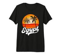 Egypt Beach Sunset Design Egyptian Vacation Premium T-Shirt
