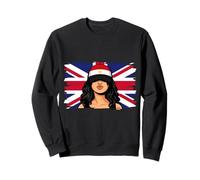 Egypt Britain Flags Women Roots British Egyptian Heritage Sweatshirt