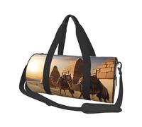 Egypt Camels Duffel Bags for Women Men, Foldable Travel Totes Bag for Airplane Essentials, Weekender Overnight Bags Large Sport Gym Bag Carry On Luggage Bag with Strap