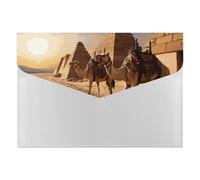Egypt Camels File Folder 6-Pocket, Waterproof Accordion File Organizer with Snap Closure, Expanding Document Holder for Office, Home