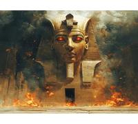 Egypt Diamond Art, Large Diamond Painting Pharaoh Dimond Painting Crystal Art Kits Adult Crafts DIY Cross Stitch Crafts Pictures Embroidery Kit for Beginner, Home Wall Decor 120x90cm -lsy25010GC