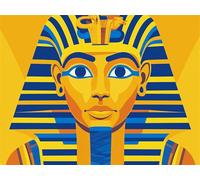 Egypt Diamond Art Pharaoh Diamond Painting Kits, 5D Crystal Art Kits for Adults Gems Arts and Crafts for Kids Age 10 Full Round Drill Mosaic Kit for Home Wall Decor, Gifts for Women 90x120cm, Model497